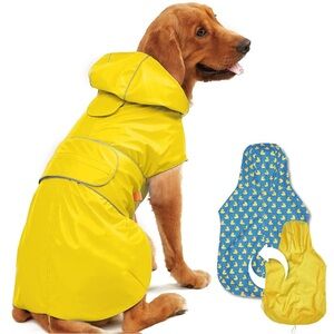 Reversible Dog Raincoat/2 available one medium and one X large